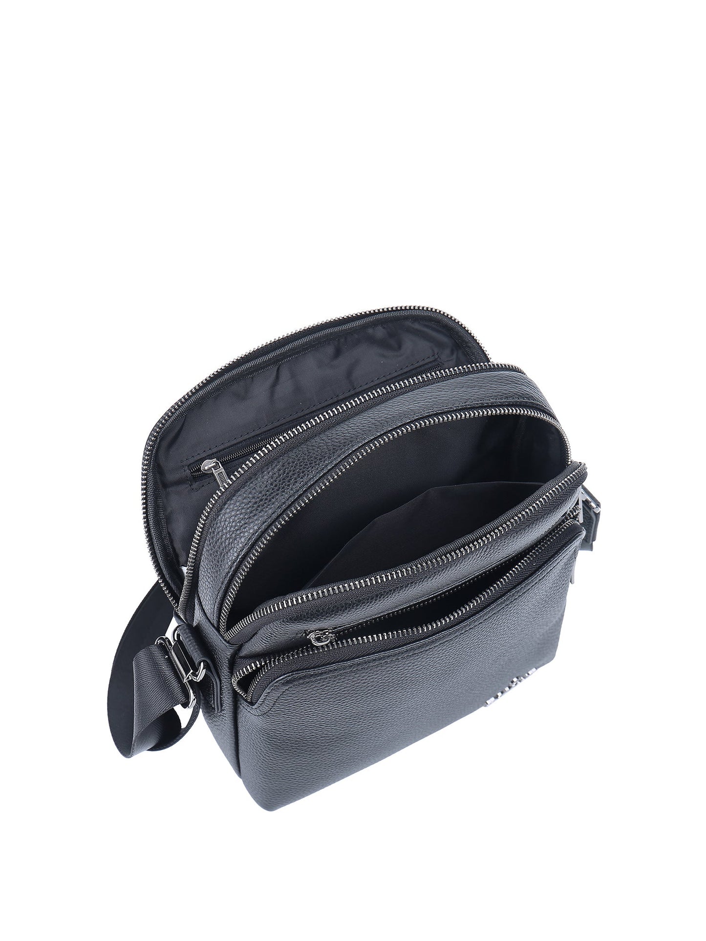 Borsa a tracolla da uomo In Vera pelle Made in Italy 22x25x9 cm