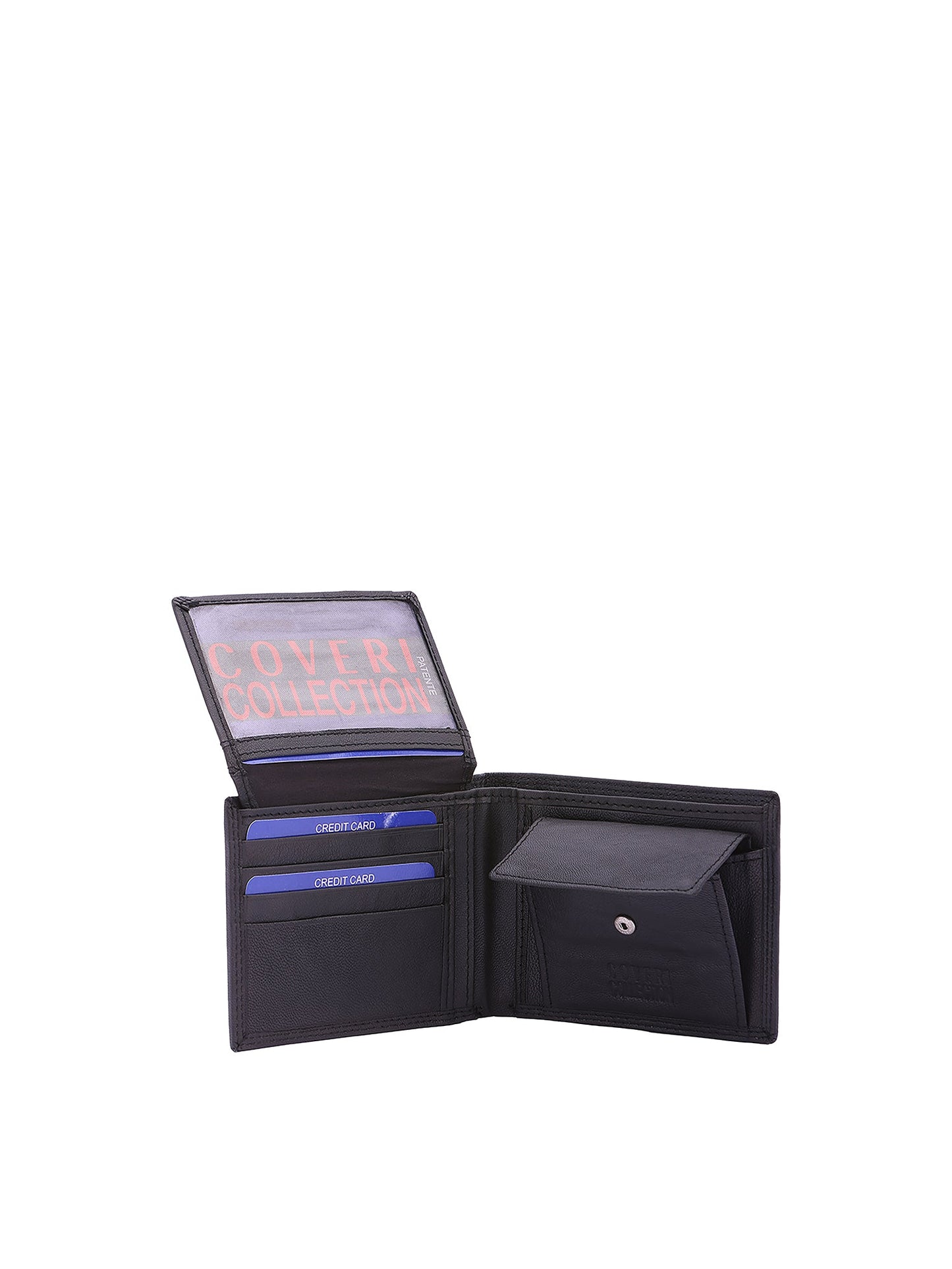 Portafoglio da uomo In Vera pelle Made in Italy 9,5x12x3 cm