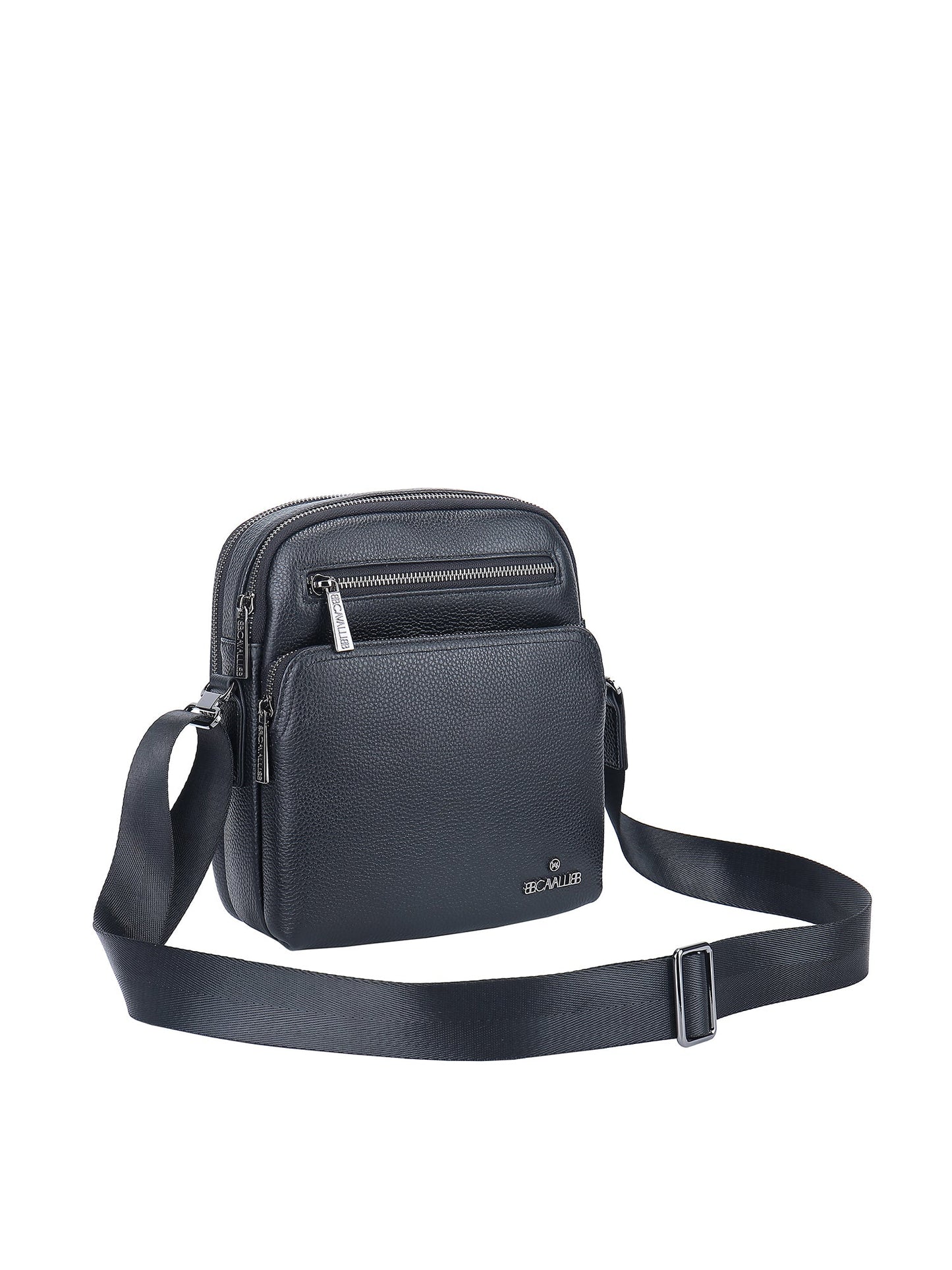 Borsa a tracolla da uomo In Vera pelle Made in Italy 22x25x9 cm