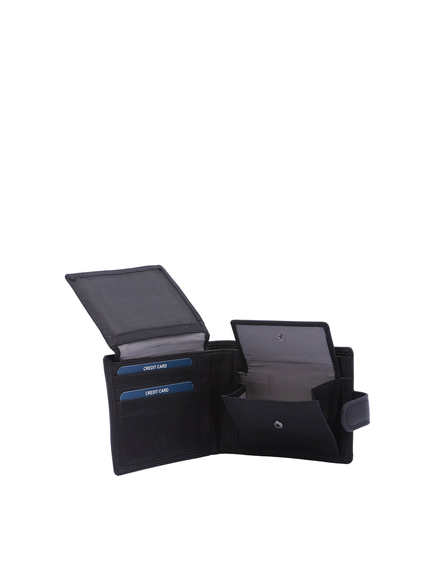 Portafoglio da uomo In Vera pelle Made in Italy 9,5x12x2 cm