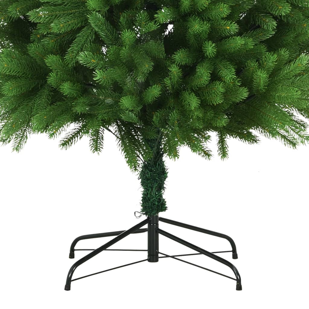 vidaXL Artificial Pre-lit Christmas Tree Holiday Decoration Xmas Tree Green
