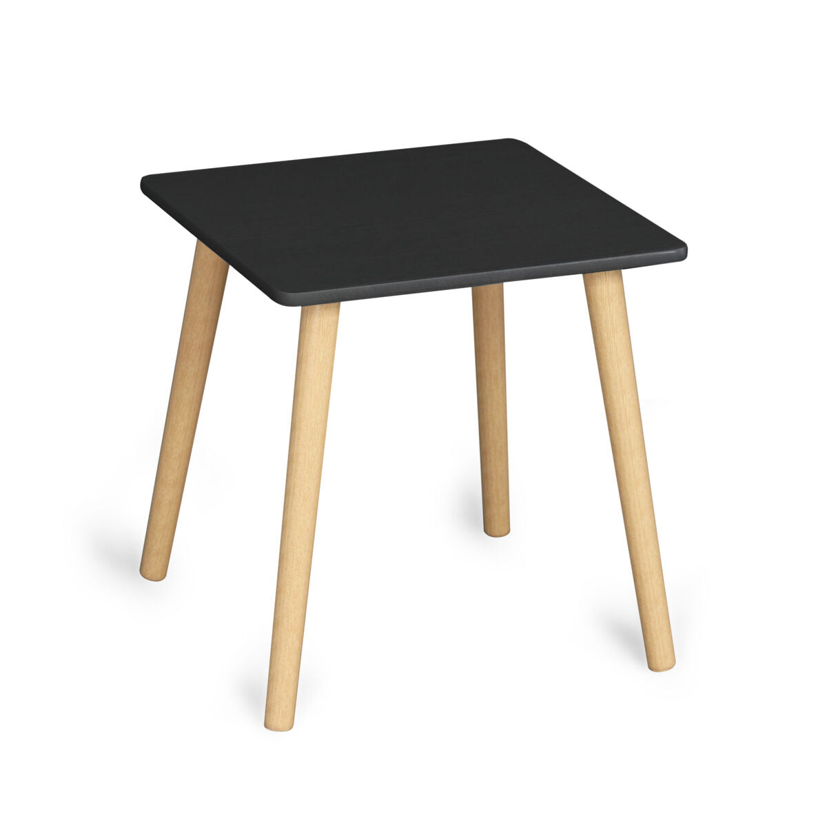 Side table MobleKit Brown Black 40 x 40 x 40 cm (2 Units)